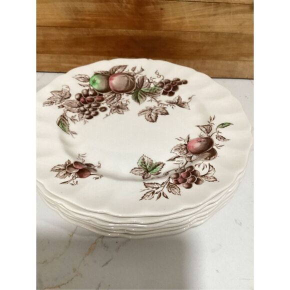 Johnson Bros Harvest Time Ceramic Dinner Plate 10” Made in England Vintage - Picture 5 of 5